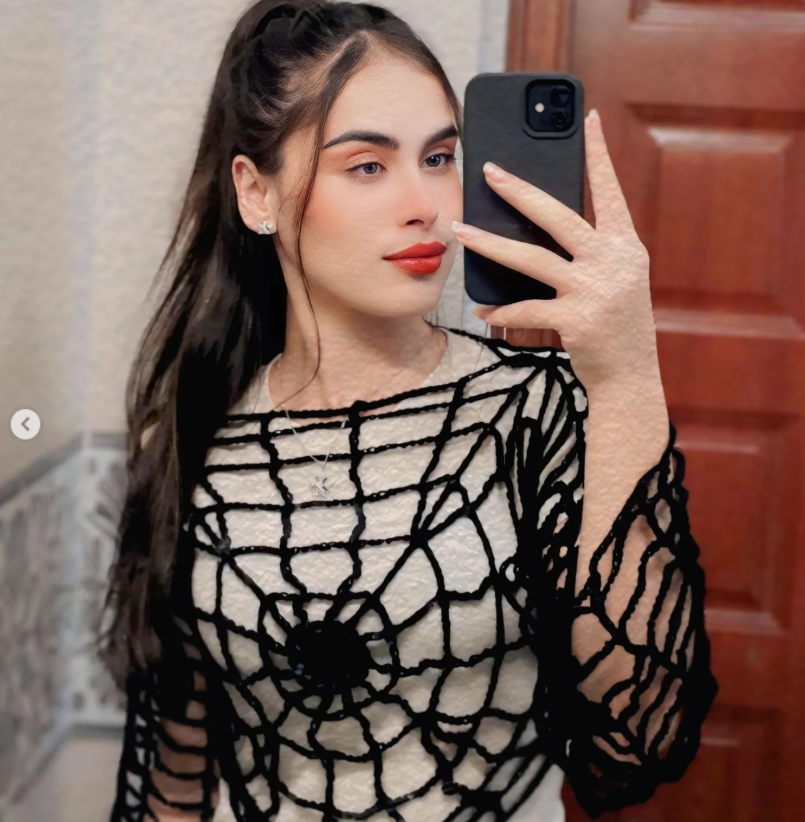 Handmade Crochet Summer Spiderweb Crop Top