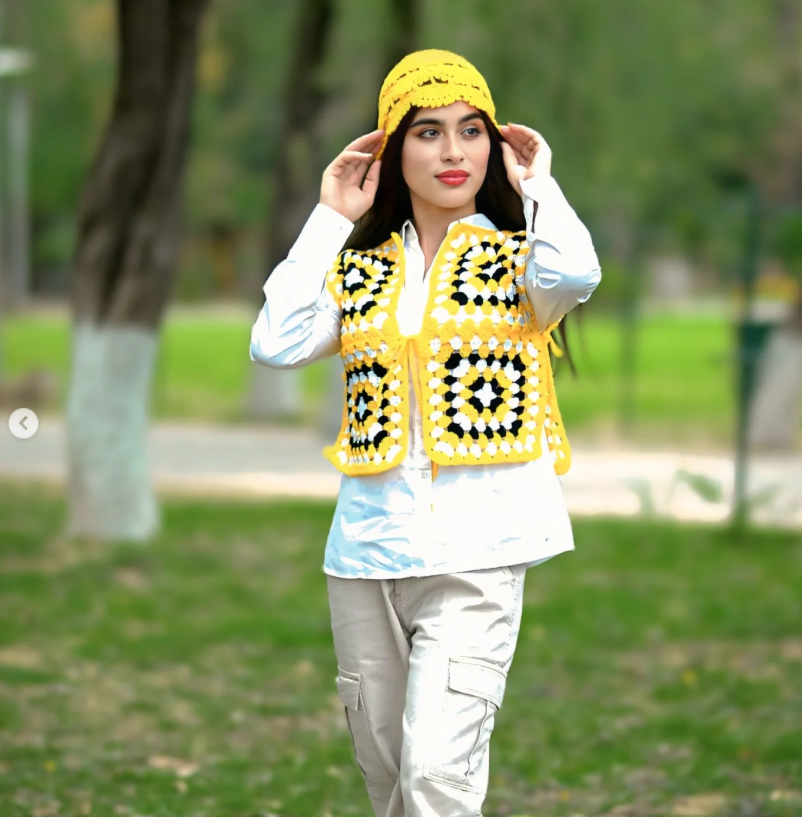Handmade Girl's Summer Crocheted Waistcoat